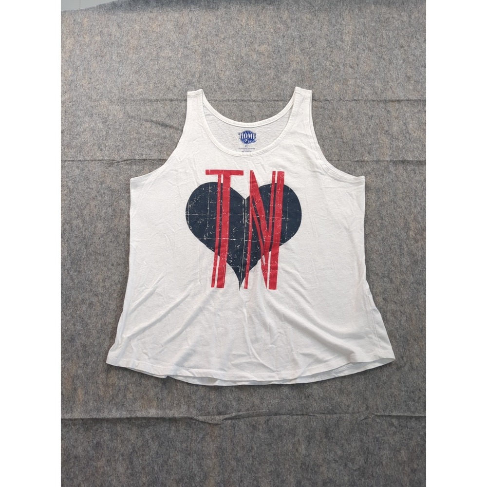 Home Free Womens XL Tank Top‎ Red White Blue TN